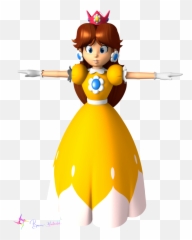 Waving Princess Daisy Png - Daisy Mario Tennis 64 Daisy,Princess Daisy Png