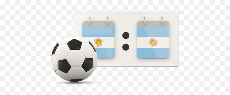 Football With Scoreboard Illustration Of Flag Argentina - Flag Png,Argentina Soccer Logo