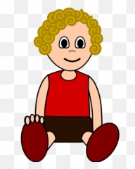 Cowgirl Baby Cliparts 17 - Boy Sitting Png