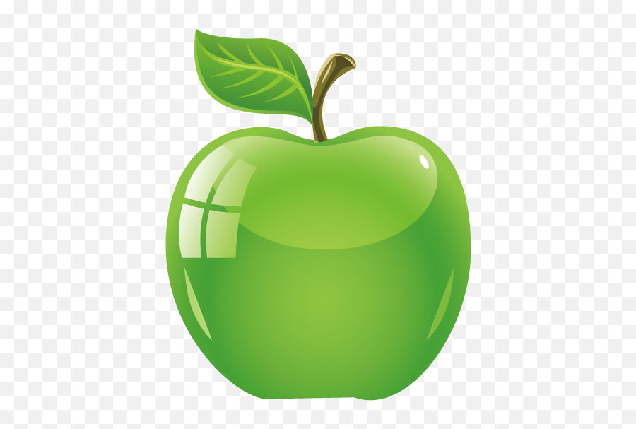 Transparent Green Apple Png Download - Cartoon Green Apple Png,Fanta Png