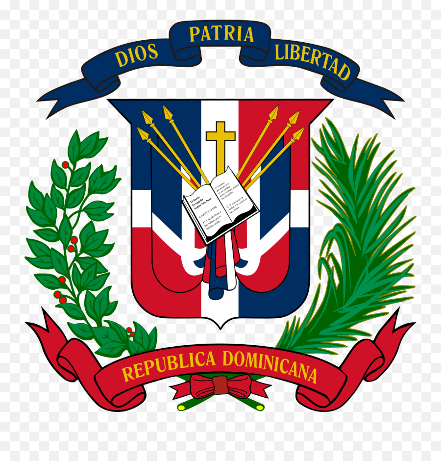 Dominican Republic - Republica Dominicana Coat Of Arms Png,Dominican Flag Png