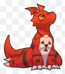 Download Hd Gabumon Leomon Agumon Guilmon Digimon Renamon - Guilmon Digimon Png,Agumon Png