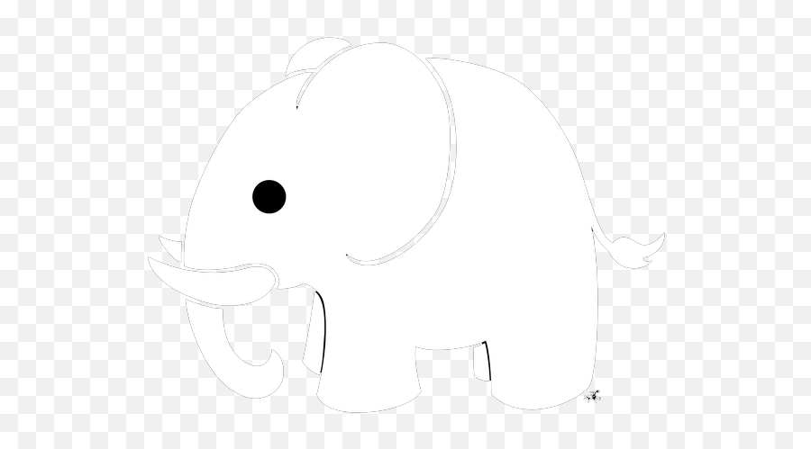 White Elephant Transparent Background - White Elephant Black Background Png,Elephant Transparent Background