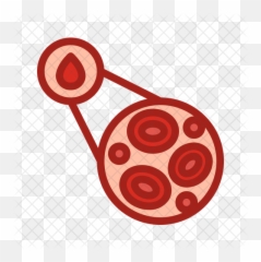 Microscopic Blood Cell Icon Of Dualtone Png