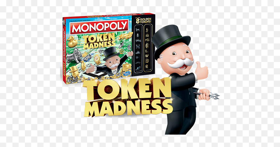 Token Madness Monopoly Transparent Png - Hasbro Monopoly Token Madness,Monopoly Png