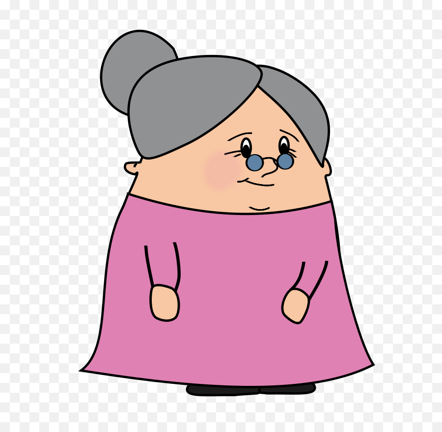 Library Of Animated Old Lady Clip Black And White - Simple Old Lady Cartoon  Png,Cartoon Woman Png - free transparent png images 