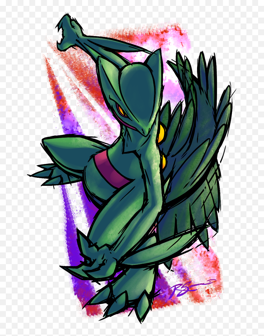 Download Sceptile By Ja - Punkster Drawing Of Pokemon Izuku Pokemon Wattpad Png,Sceptile Png