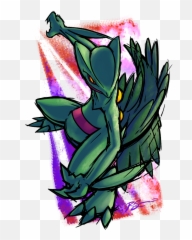 Download Sceptile By Ja - Punkster Drawing Of Pokemon Izuku Pokemon Wattpad Png,Sceptile Png