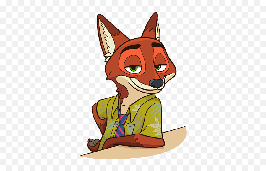 Vk Sticker 5 From Collection Nick Wilde Download For Free Png - free ...