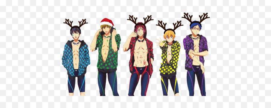Merry Christmas Via Tumblr - Free Iwatobi Swim Club Official Art Png,Transparent Christmas Tumblr