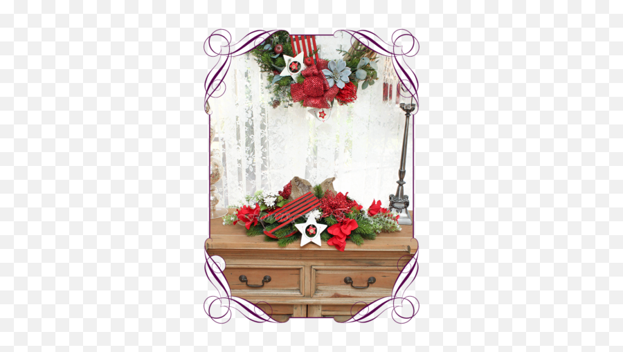 Falling Stars Christmas Collection Artificial Bridal - Flower Bouquet Png,Falling Stars Png