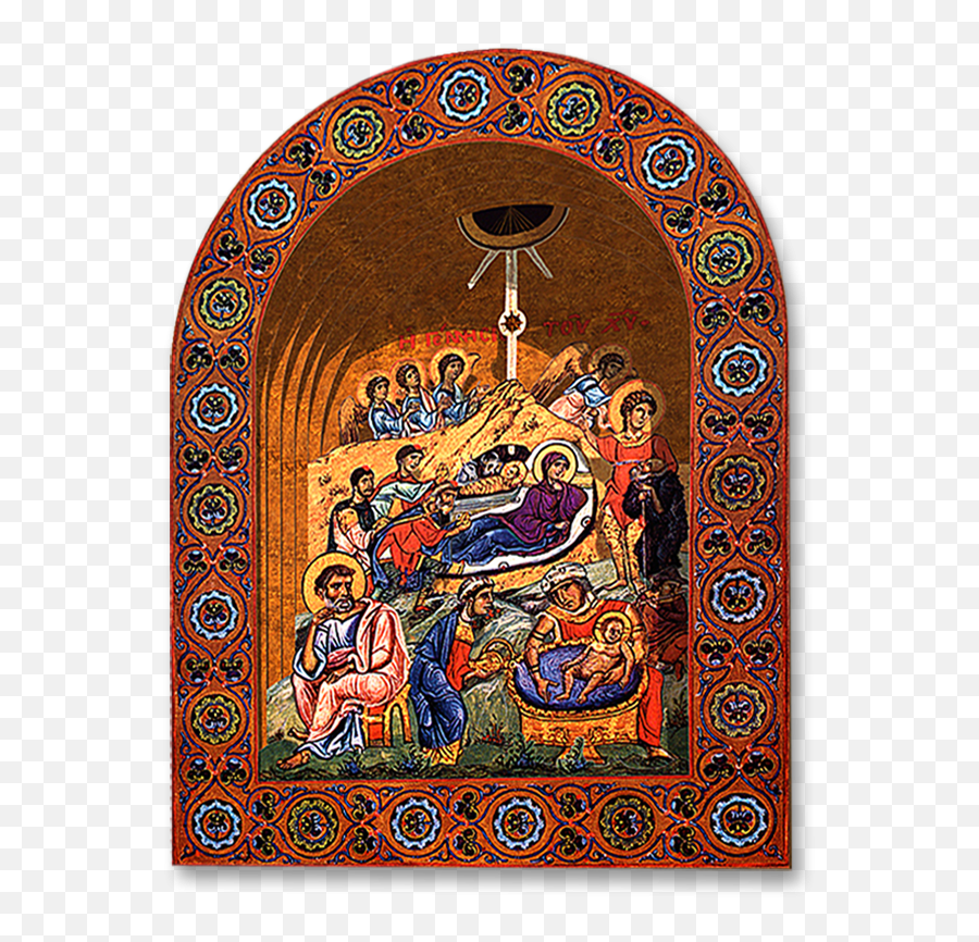 Byzantine Nativity - Papermodelkioskcom Religion Png,Byzantine Icon Of Jesus