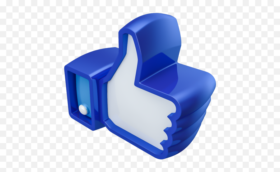 Facebook Like Thumbs Up Free Icon Of 3d Social Logos - Horizontal Png,Free Facebook Like Icon