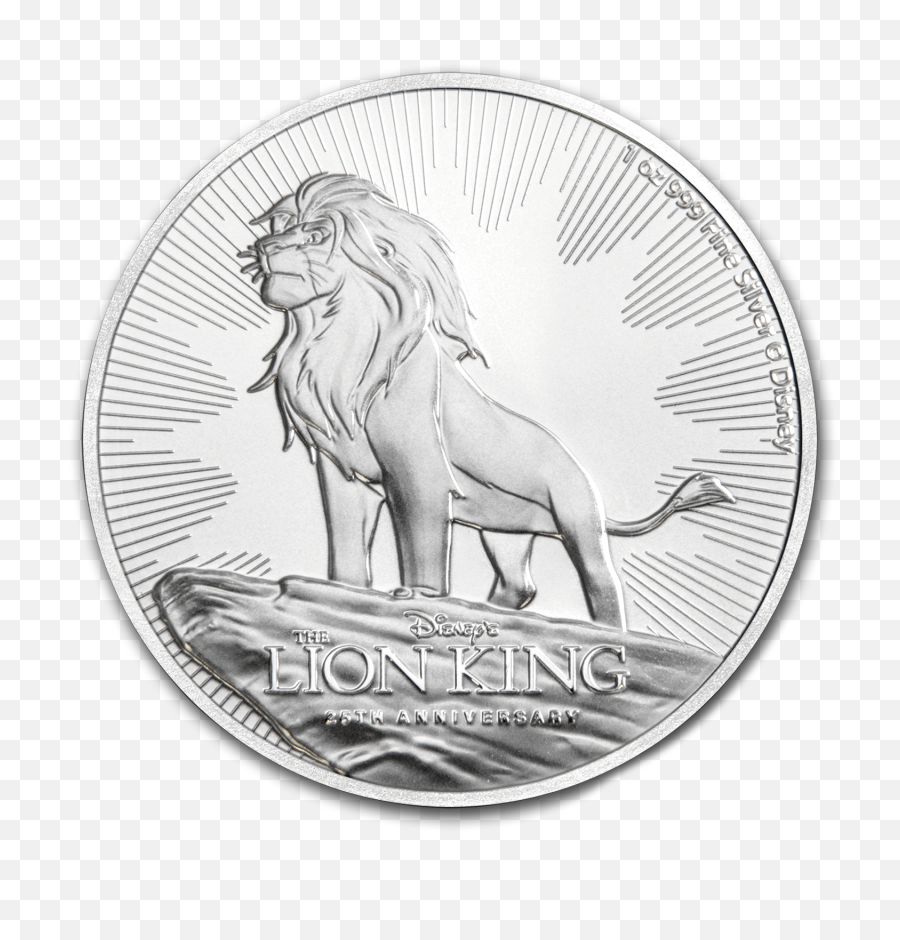 2019 1 Oz Niue Disney Lion King 25th - Lion King Silver Coin Png,Lion King Logo