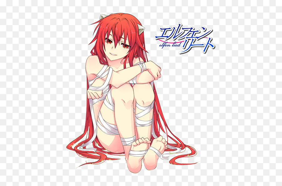 Elfen Lied 2004 - 05 Animegun Lucy Elfen Lied Render Deviantart Png,Elfen Lied Folder Icon