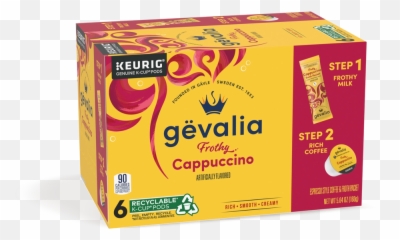 Cappuccino Ku2010cup Pods 6 Count - Coffee Gevalia png