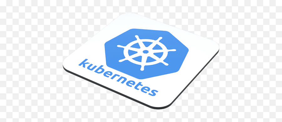 Kubernetes Logo And Wordmark Coaster - Just Stickers Language Png,App Icon Coasters