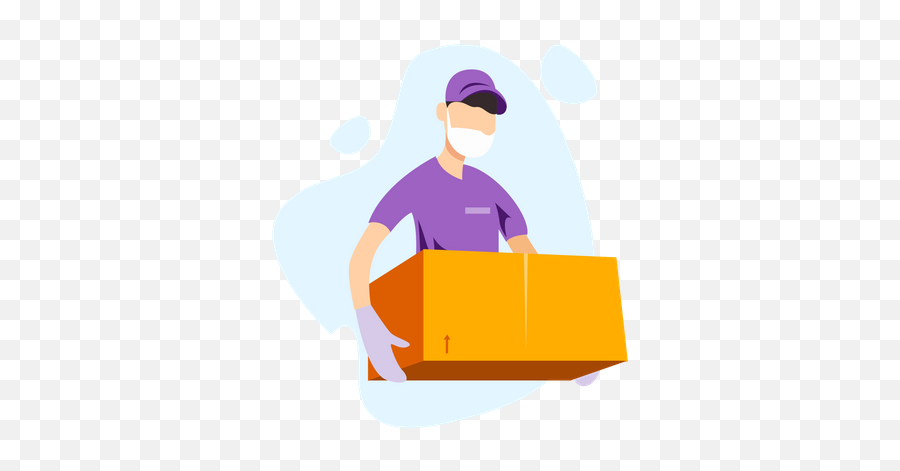Secure Delivery Illustrations Images U0026 Vectors - Royalty Free Delivery Illustration In Covid Png,Delivery Icon Vector Free