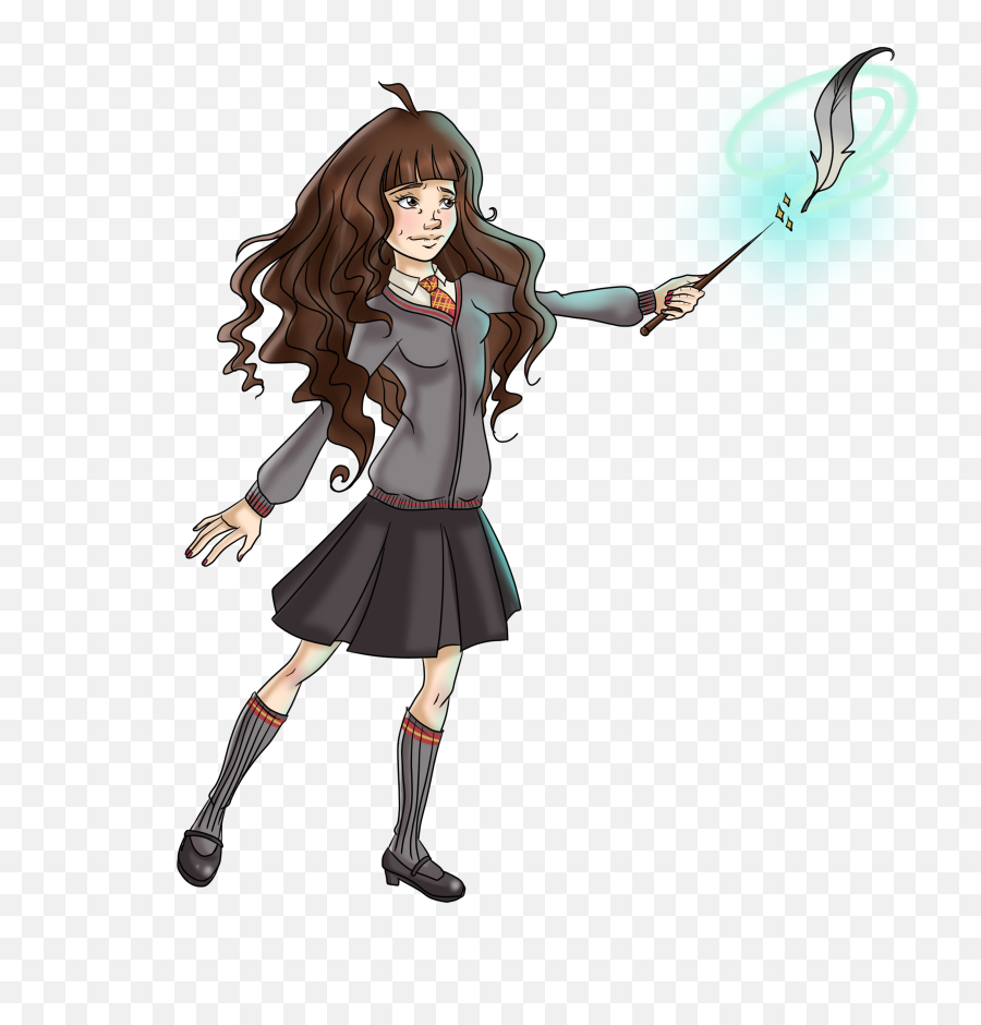 Przedmioty Klasy Ii - Harry Potter Hermione Drawings Full Harry Potter And Hermione Drawing Png,Hermione Png