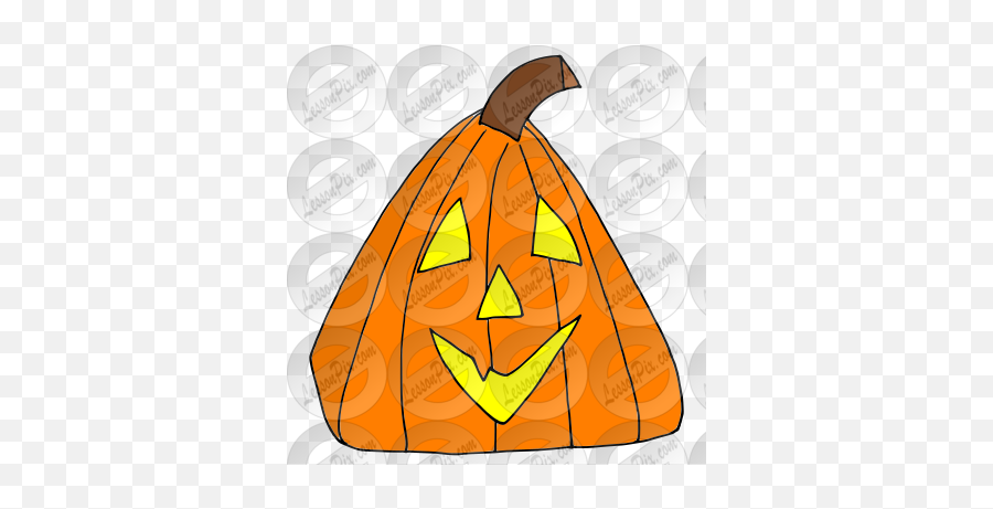 Triangle Pumpkin Picture For Classroom Therapy Use - Great Png,Pumpkin Icon For Facebook