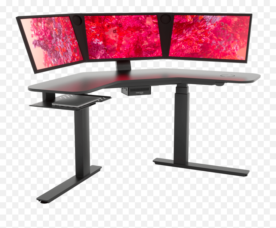 All - Inone Workstation Desk With Multiple Monitor Display Png,Safe To Eject Icon Missing