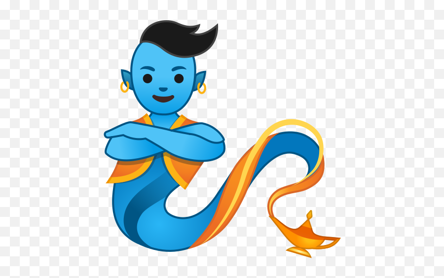 Genie Emoji - Emoji Aladino Png,Genie Png