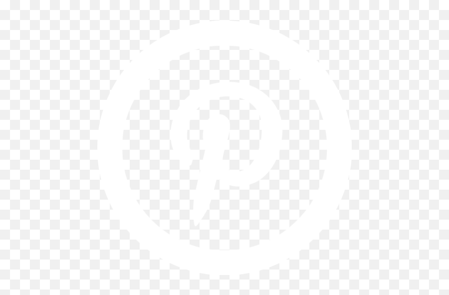 White Pinterest 5 Icon - White Pinterest Logo Png,Logo Icon Png