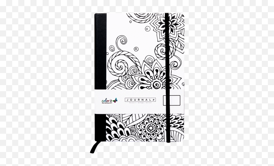Tangle Doodles A5 Notebook Journal - Notebook Png,Dot Grid Png