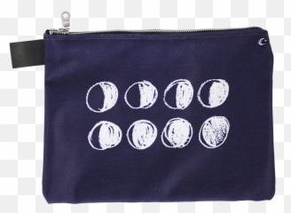 Moon Phases Deep Purple Zip Pouch - Wristlet Png,Moon Phases Png