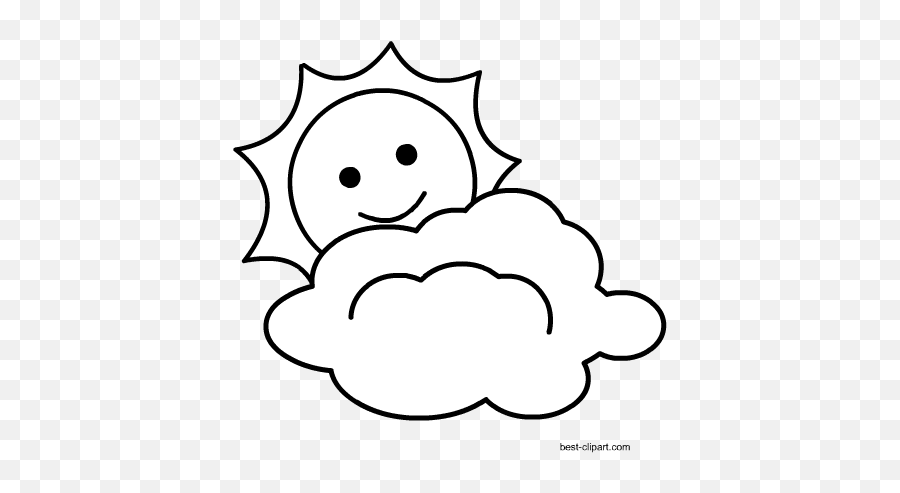 Free Png Cloud Clip Art - Cartoon,Smiling Sun Png