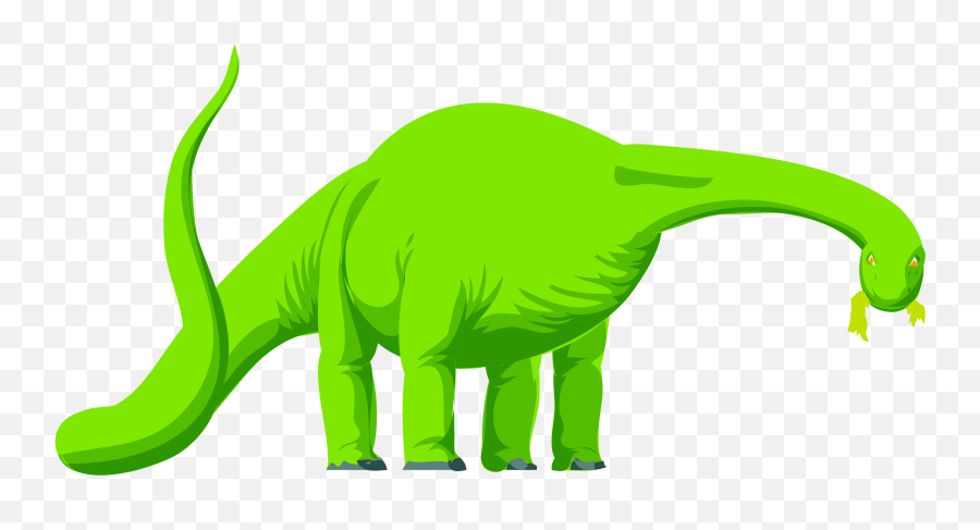 Green Colored Eating Dinosaur Png Clip Arts For Web - Clip Brontosaurus Clip Art,Dinosaur Clipart Png