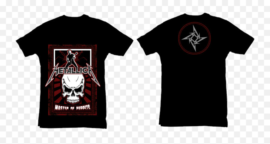 Metallica And Megadeth T - T Shirt Printing Design Png,Metallica Png