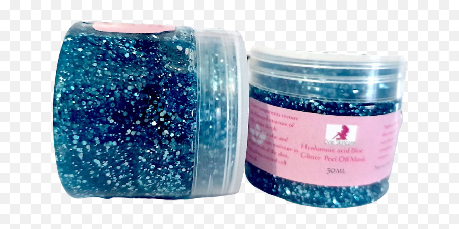Evie Skincare Hyaluronic Acid Blue Glitter Peel Off Mask 50ml - Glitter Png,Blue Glitter Png
