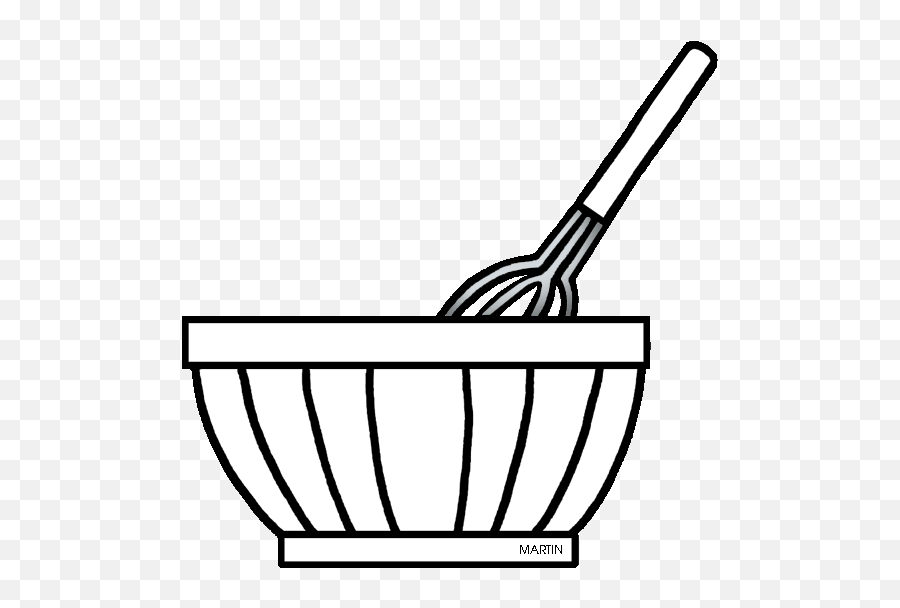 Library Of Spoon And Whisk Clip Art Royalty Free Png Files - Mixing Bowl Clipart Black And White,Wisk Png