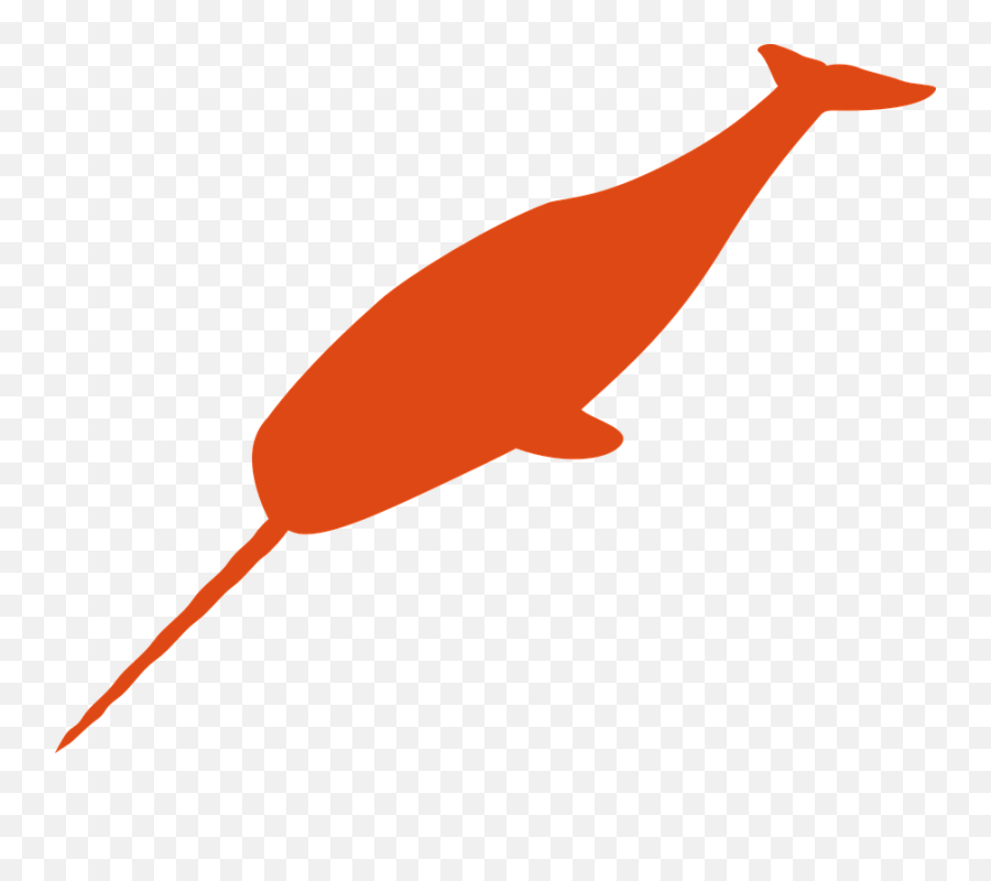 Small Narwhal Png Svg Clip Art For Web - Orange Narwal,Narwhal Png