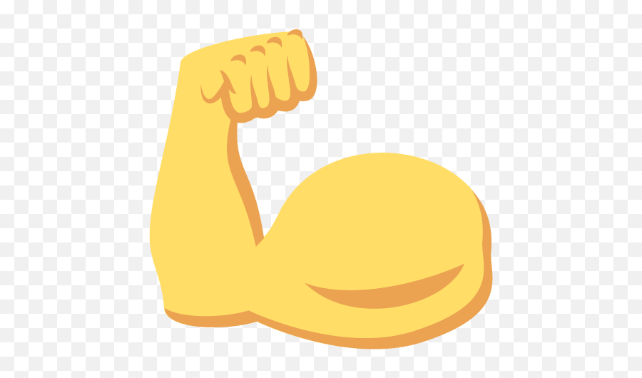 Flexed Biceps Emoji Emoticon Vector - Biceps Emoji Png,Bicep Png