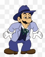 Transparent Chinese Cowboy Luigi - png