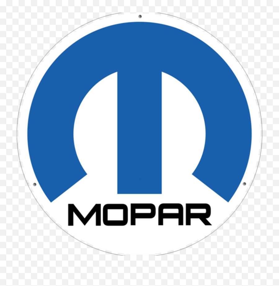 Mopar M Logo Circle Tin Metal Sign - Mopar Png,Pentagon Logo