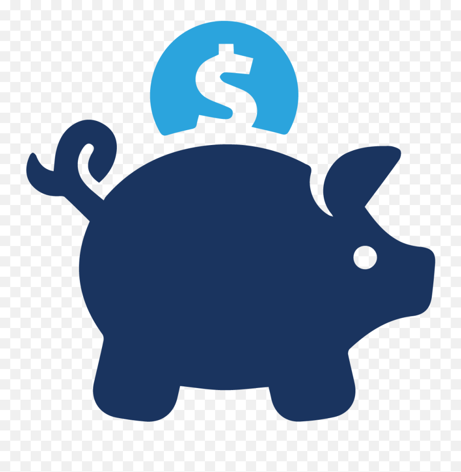 Piggy Bank Icon Transparent Clipart - Savings Png,Piggy Bank Transparent Background