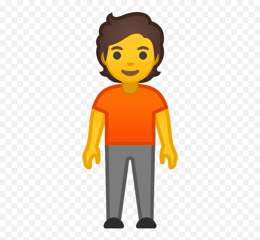 Person Standing Emoji Clipart - Dibujo Persona De Pie Png,Person Standing Png