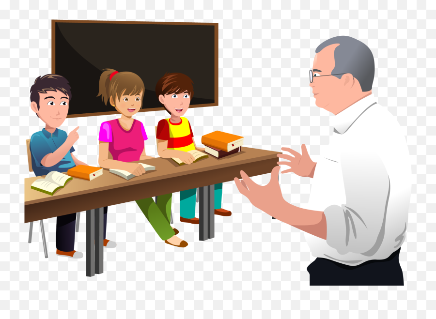 Classroom Lectures Professor Student - Teacher And Student Clipart Png,Teacher Png