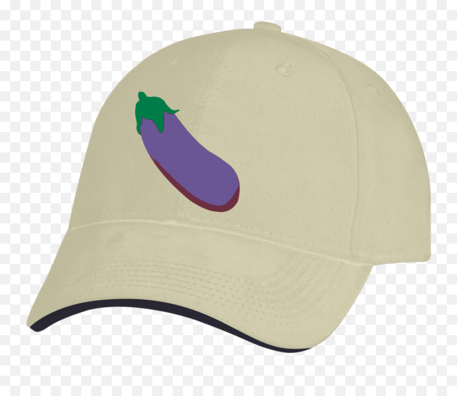 Twill Cap With Sandwich Visor - Baseball Cap Png,Eggplant Emoji Png