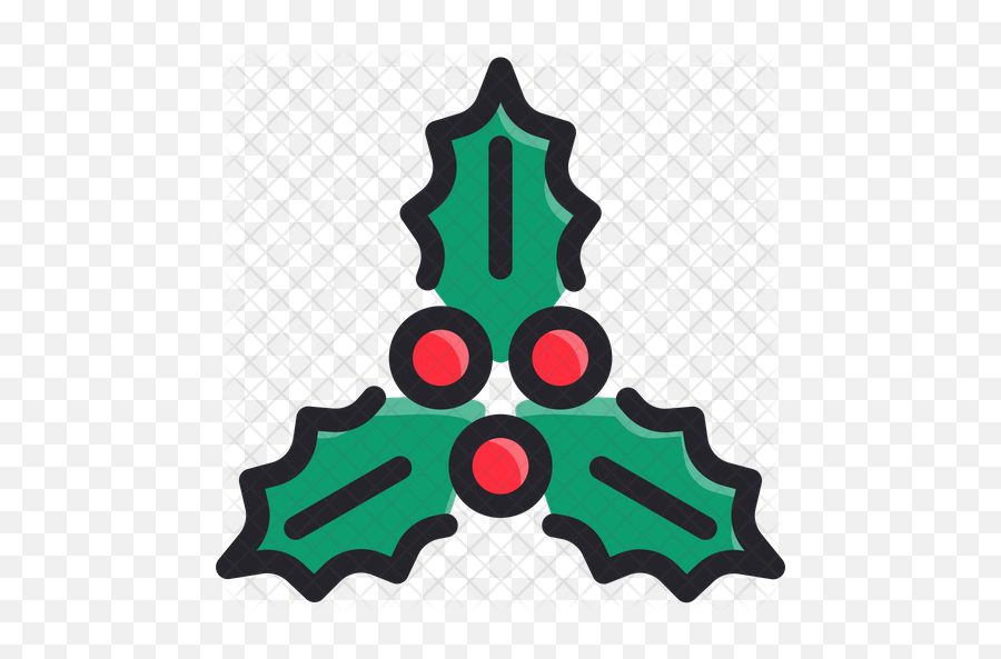Leaves Icon Of Colored Outline Style Png Christmas