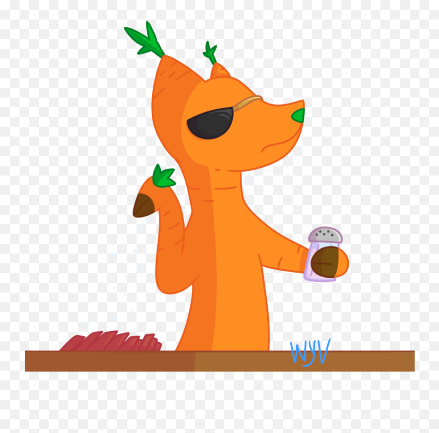 Salty Llarrot - Art By Crowvidae Trovesaurus Cartoon Png,Salt Bae Png