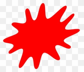 15 Red Paint Splatters (PNG Transparent)