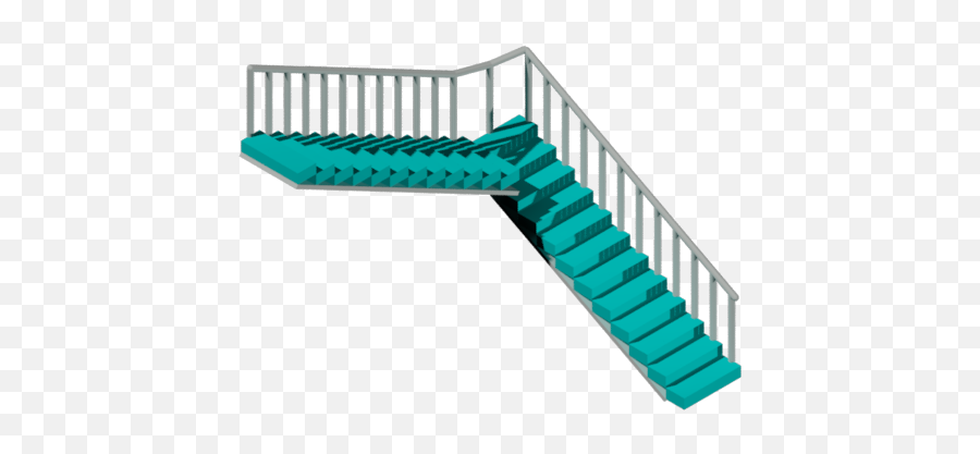 3d Staircase Cad Model Library Grabcad - Stairs Png,Staircase Png