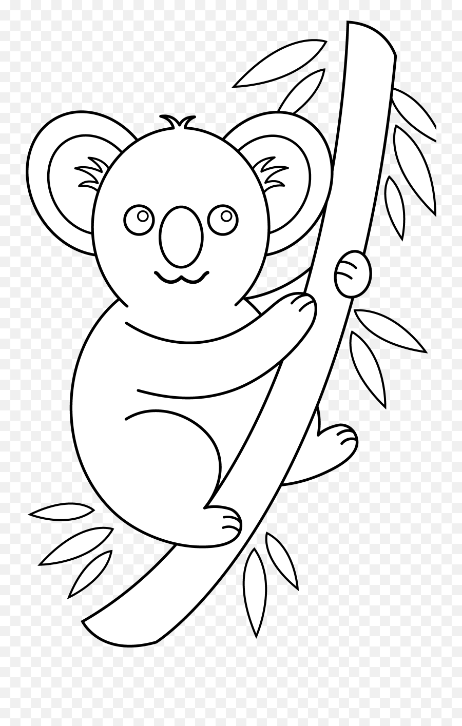 Free Koala Cliparts Download Clip Art - Black And White School Monster Clip Art Png,Koala Bear Png