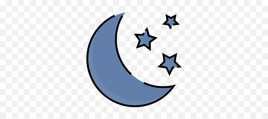 Moon Night Sign Stars Weather Icon - Weather Flat Icons Png,Moon Icon Png