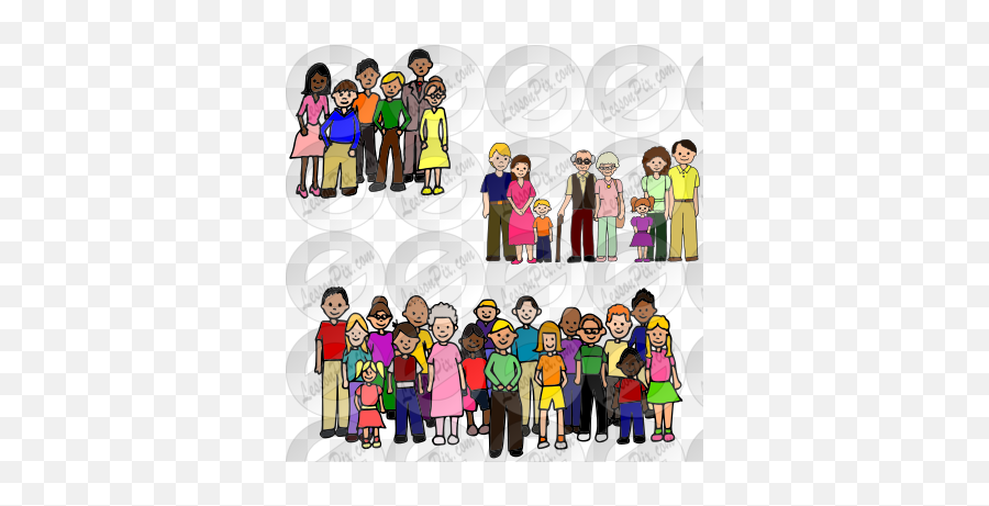 Groups Picture For Classroom Therapy Use - Great Groups Clip Art Png,Groups Of People Png