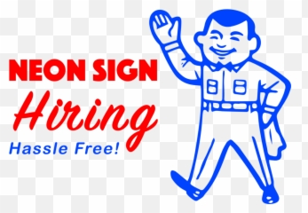 Hiring U2014 Solas Neon Sign Co - Neon Sign Workshop Cartoon png